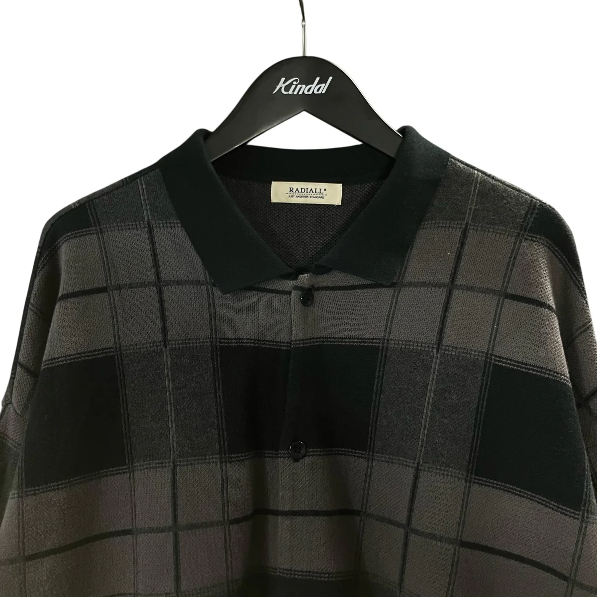 「LO LO POLO SWEATER L S」チェックポロニットRAD 24SS KNIT001 - Image 3