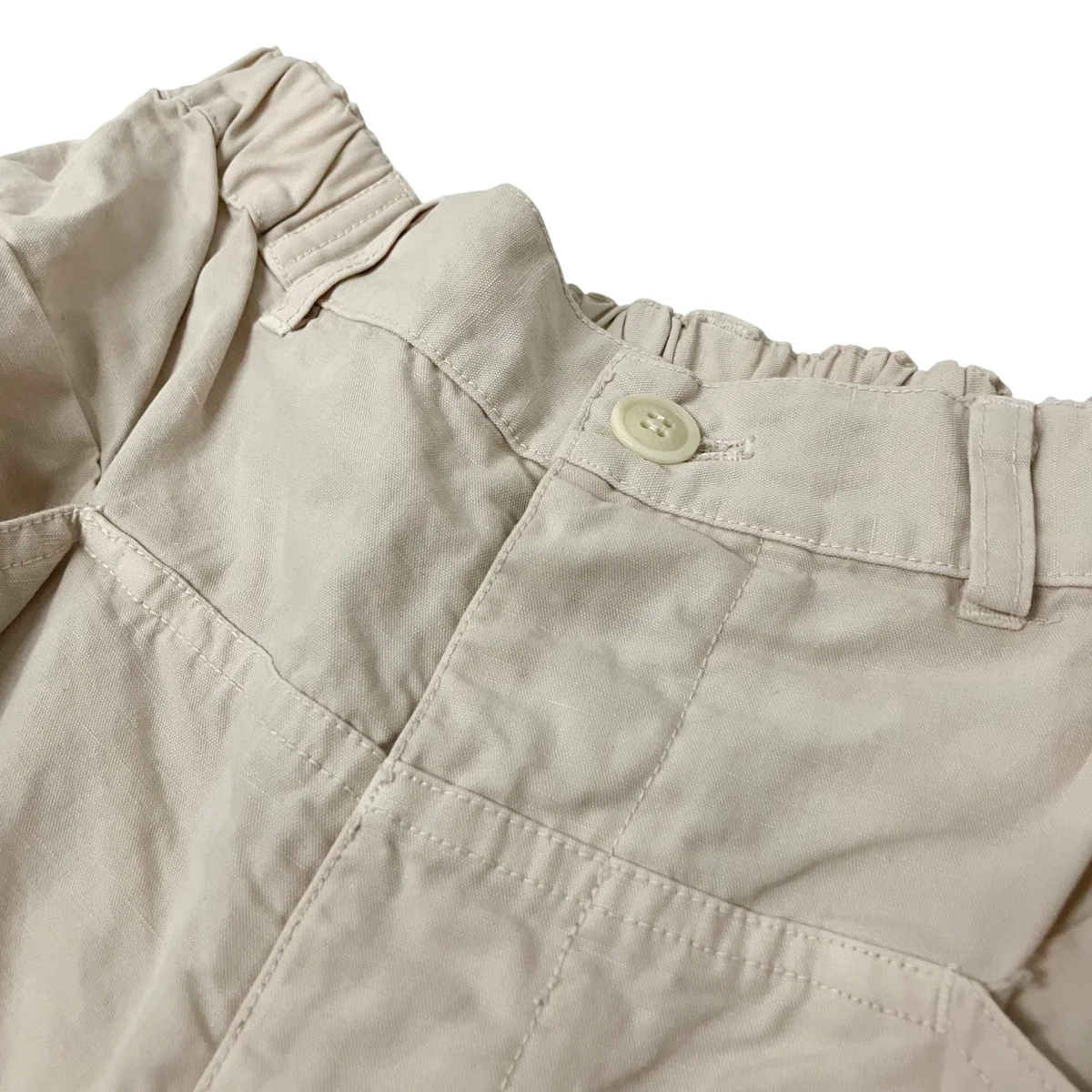 コットンリネン石目切替えポケットパンツ01234 1449 - Image 3