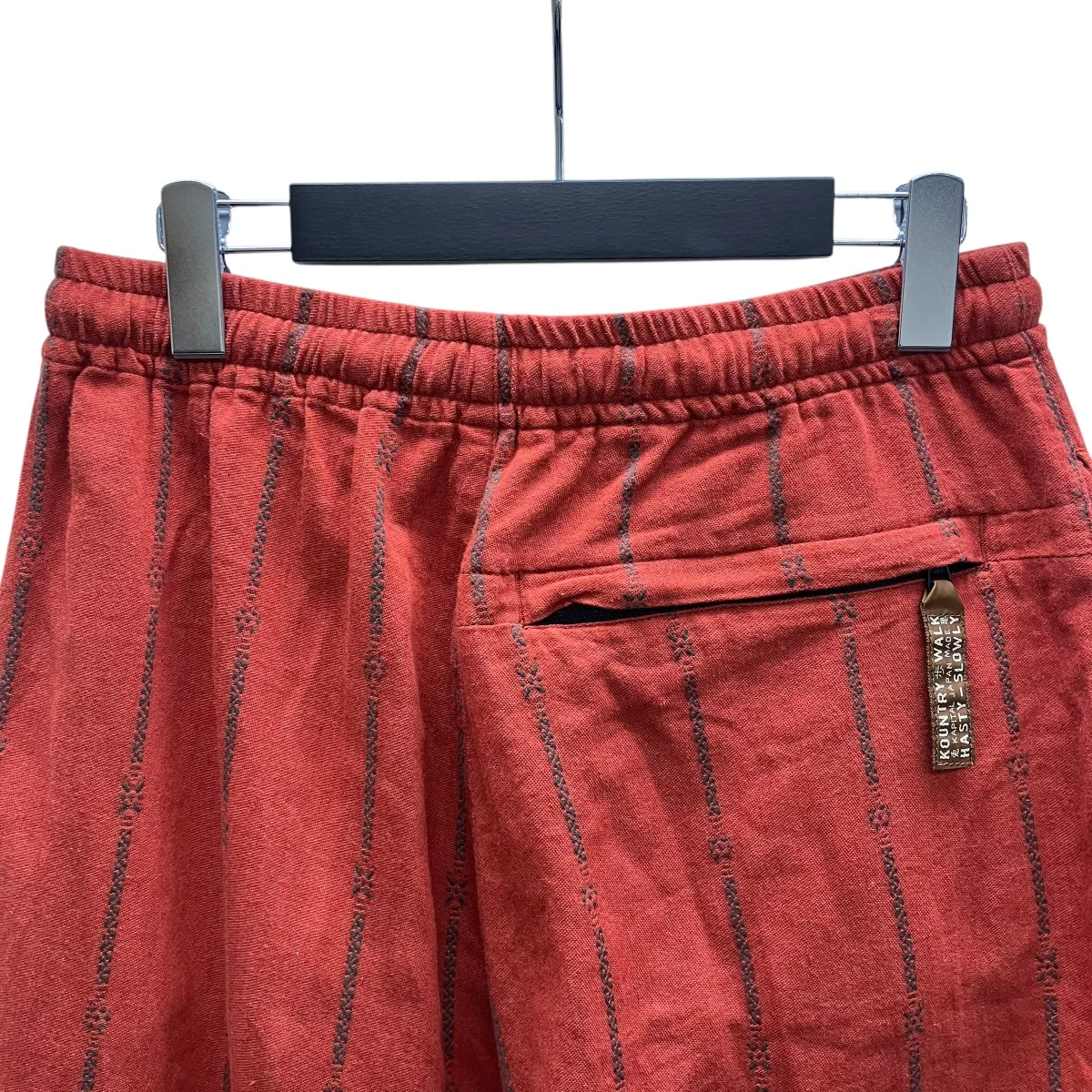 麻シャムストライプイージーパンツ リネンパンツ - Image 4