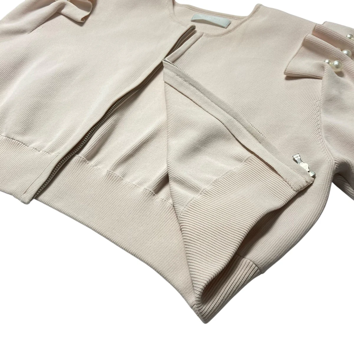 パール付きニットブルゾンCWNJ224039 - Image 8