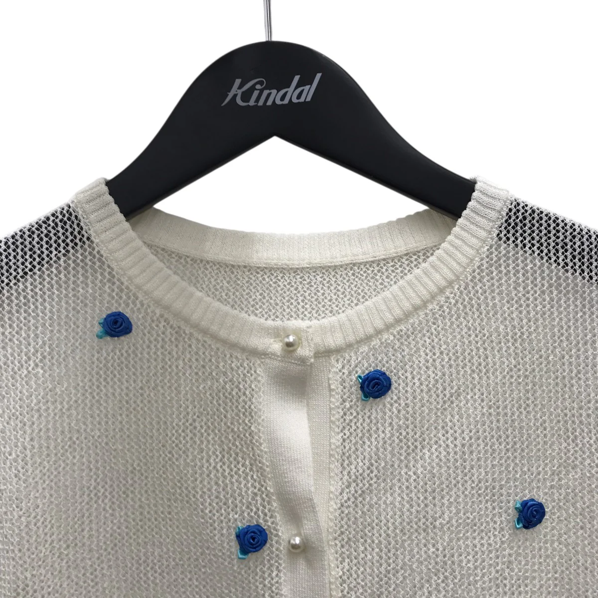 ファーファープティフラワーカーディガン半袖ニットRWNT244006 - Image 3