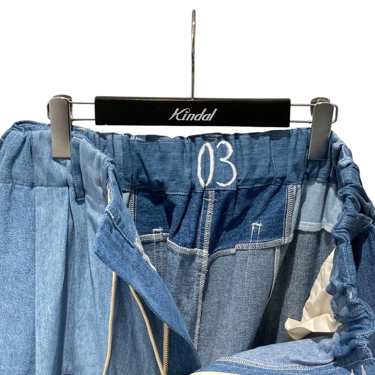 circular pants パッチワークワイドデニムパンツ - Image 3