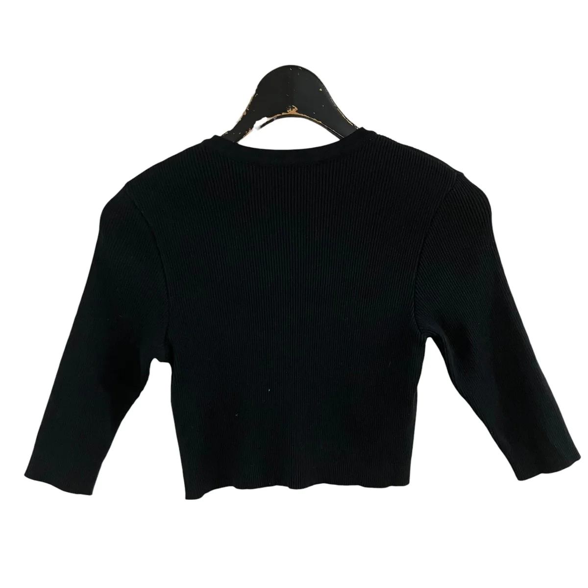 リブニットショートカーディガン - Image 3