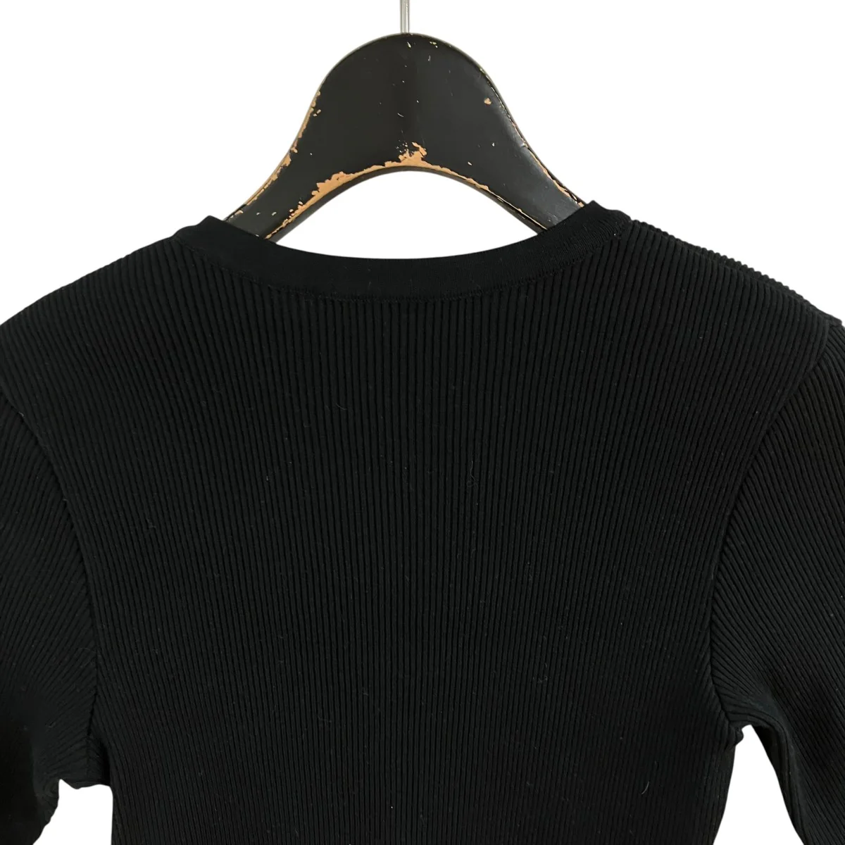 リブニットショートカーディガン - Image 4