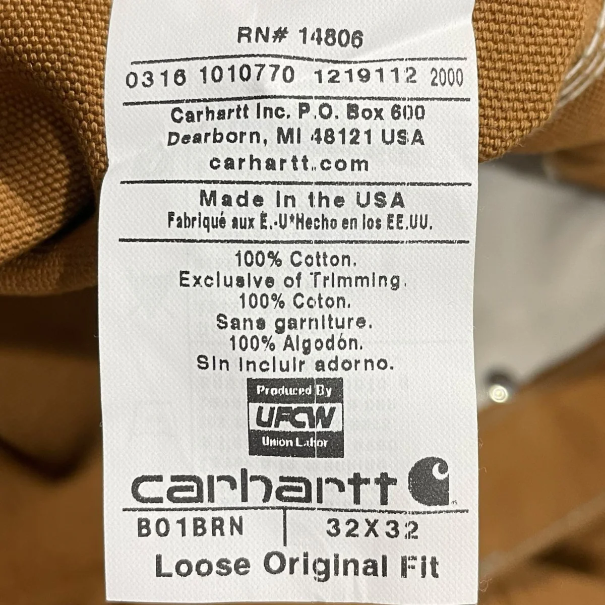 ダブルニーパンツ Loose Fit Firm Duck Double-Front Utility Work Pant ルーズフィット ファームダック ダブルフロントユーティリティワークパンツ B01 - Image 7