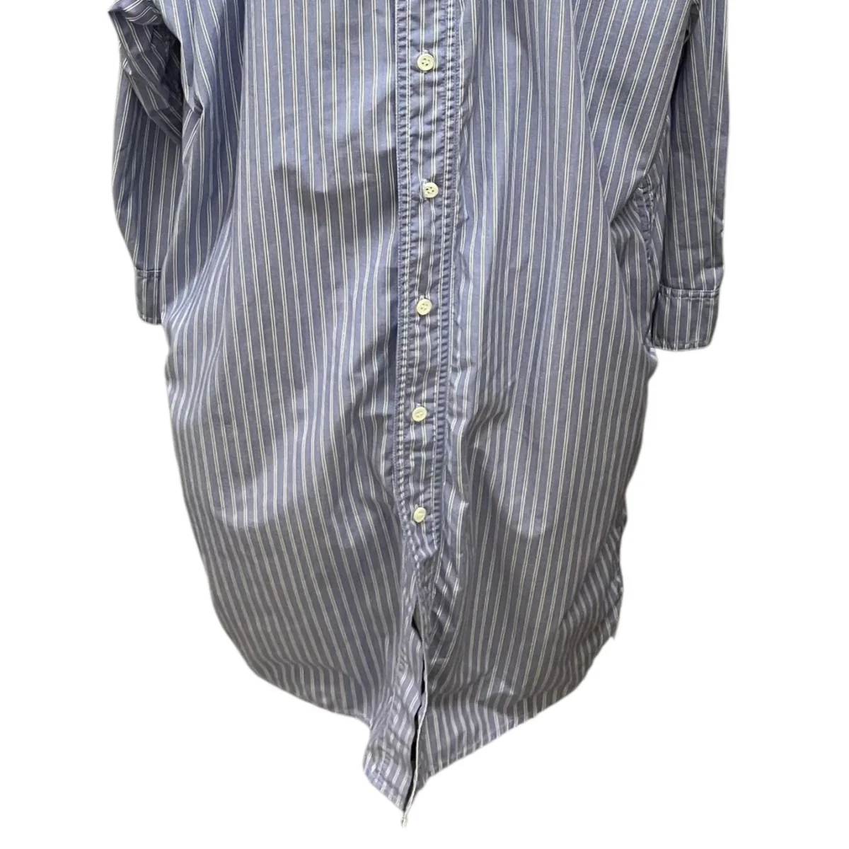 ワイヤーカラーストライプシャツワンピース - Image 5