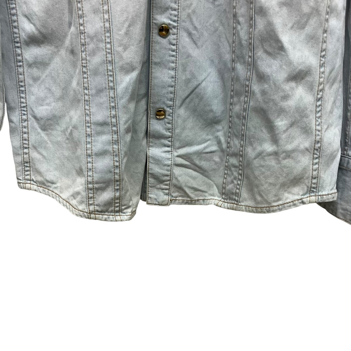 デニムバンドカラーシャツ - Image 4