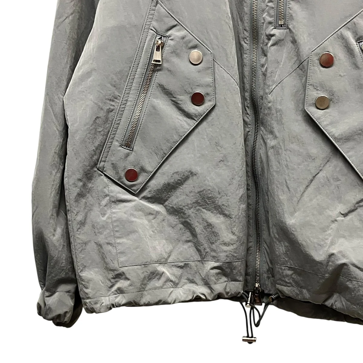 24SSメタリックナイロンジャケットO009005JKT CHANNEL JACKET - Image 5