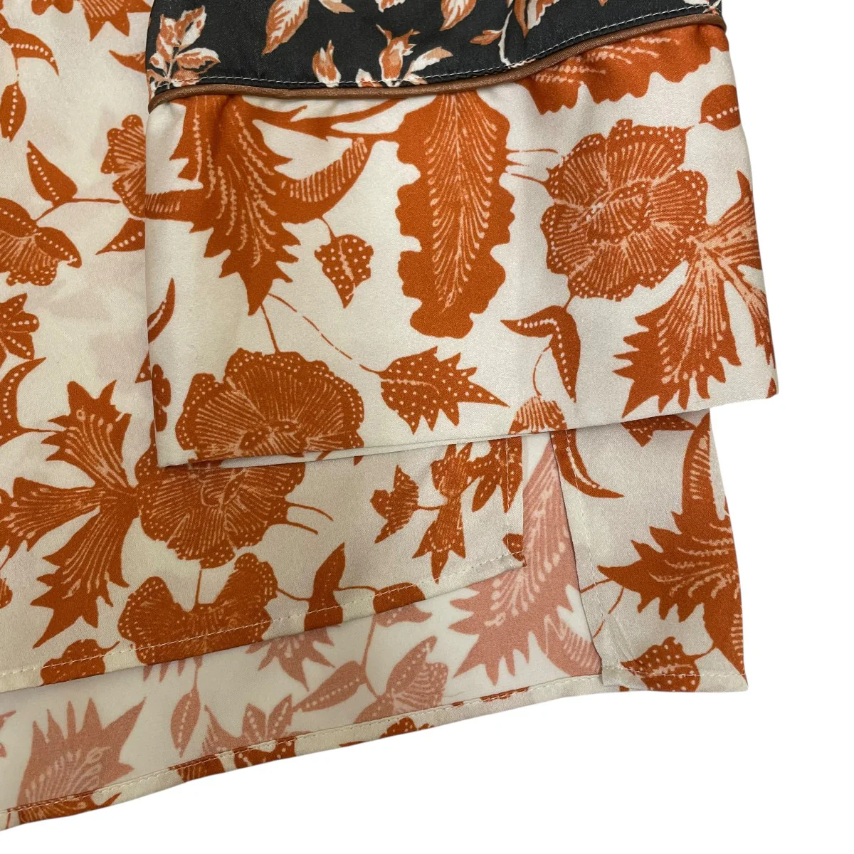 フラワーオープンカラー長袖シャツ161600005 - Image 4