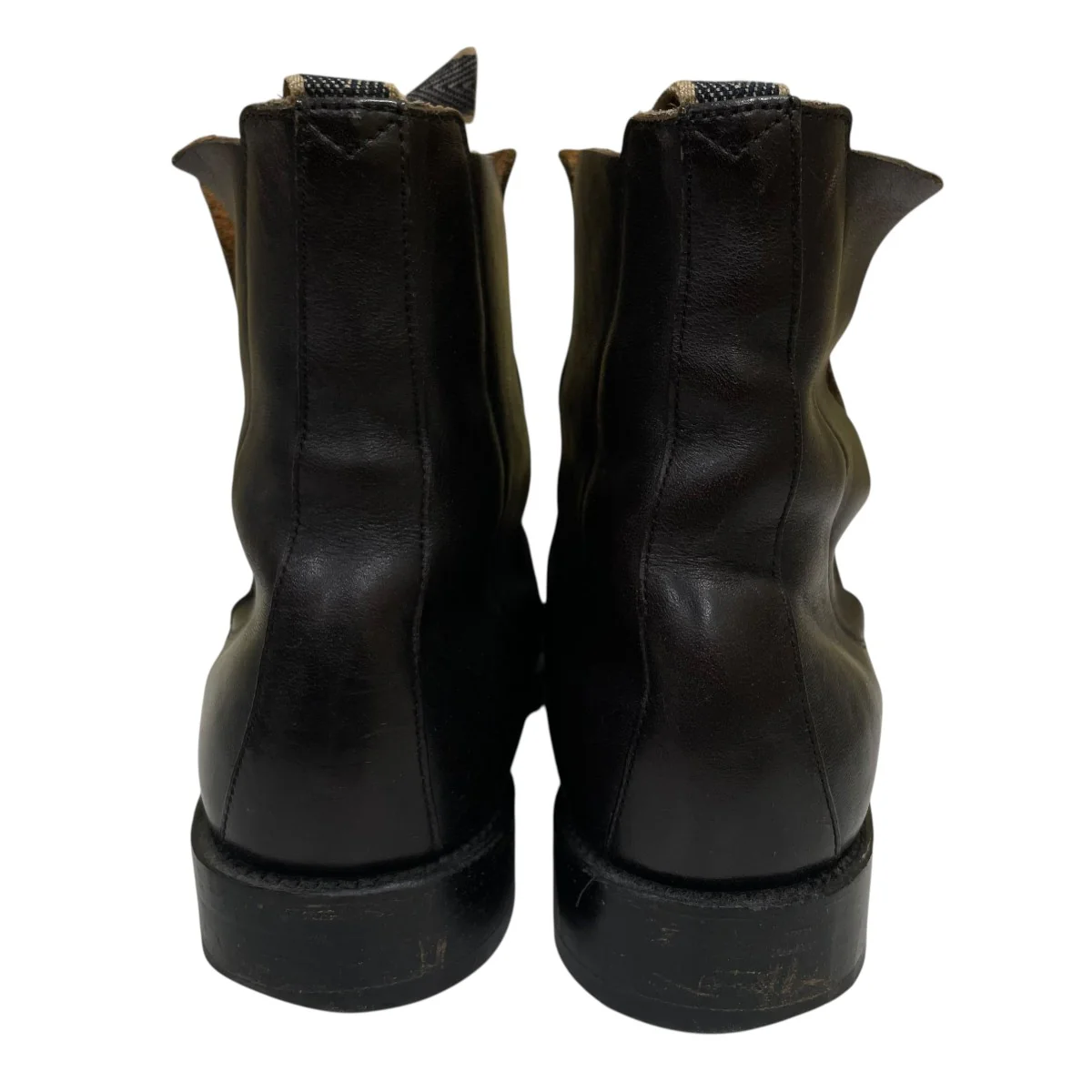 MILITAIR BLACK Smoothサイドゴアブーツ - Image 3