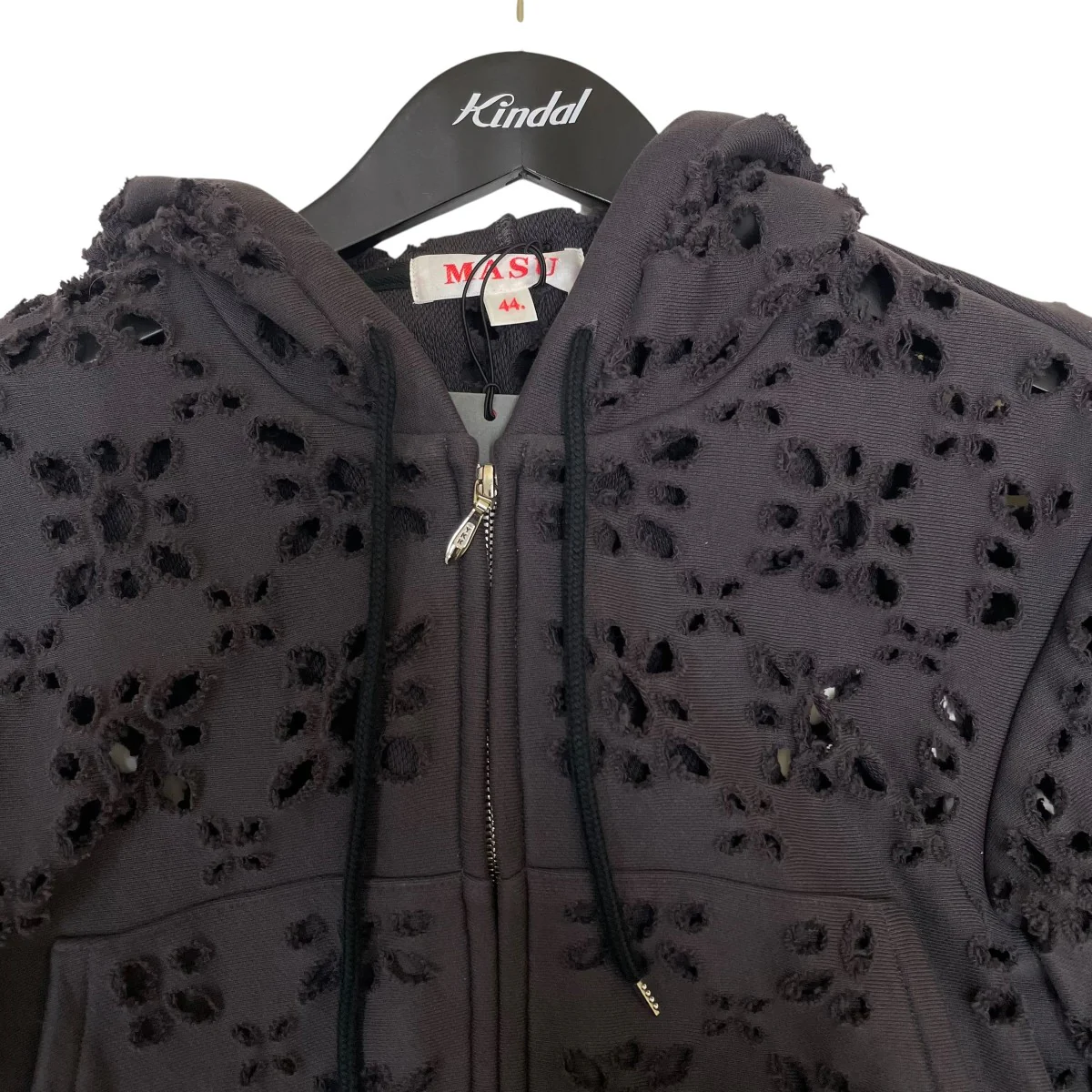 Flower Hole Zip-Up Sweat ParkaジップパーカーMPFW-CS0324 - Image 3