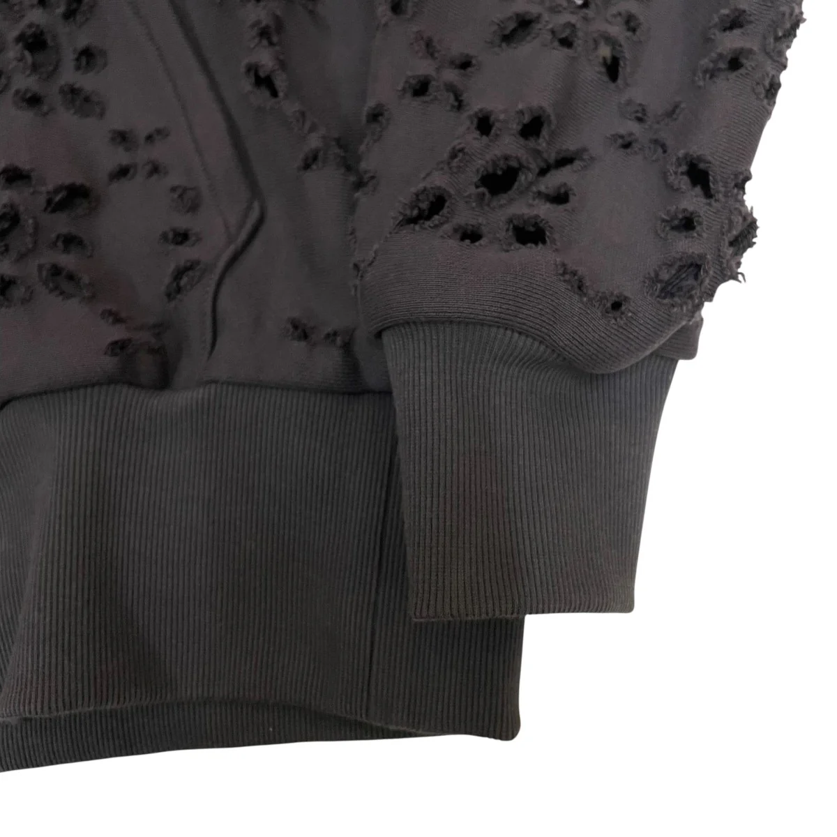 Flower Hole Zip-Up Sweat ParkaジップパーカーMPFW-CS0324 - Image 4